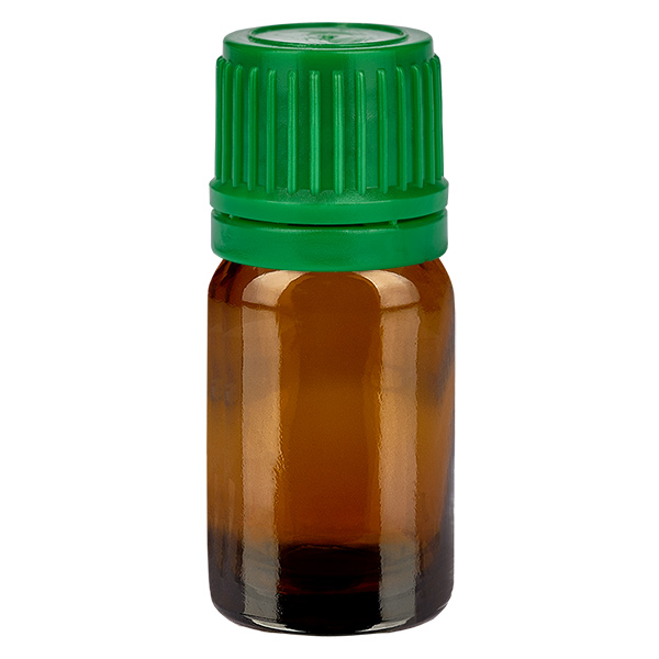 5ml lahvi&#269;ka 11mm &#353;roubovac&#237; uz&#225;v&#283;r zelen&#253; uz&#225;v&#283;r s ochranou proti manipulaci BrownLine UT18/5