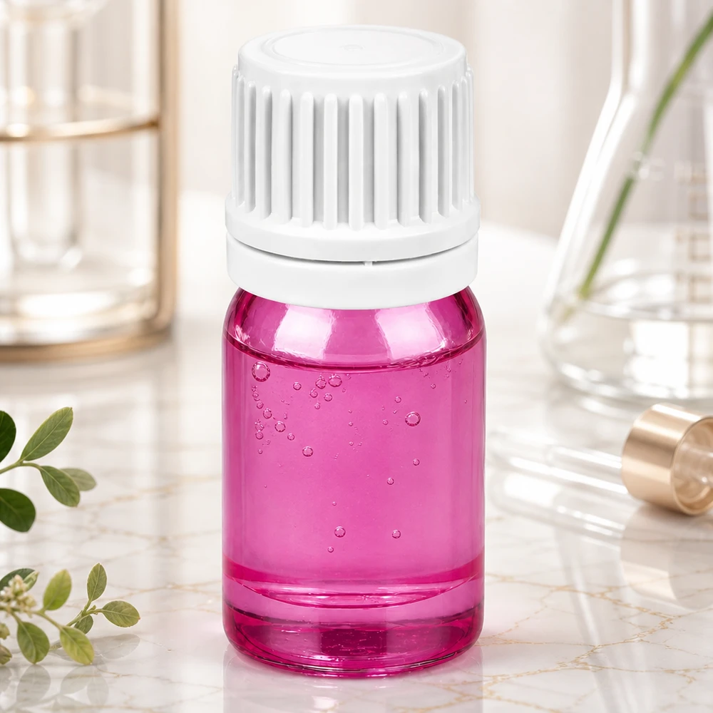 5ml lahvička s kapátkem 0,7mm bílé Originality šroubovací uzávěr PurpleLine UT18/5 Handliche 5ml Tropfflasche PurpleLine mit weißem Verschluss für mobile Beauty-Routinen unterwegs