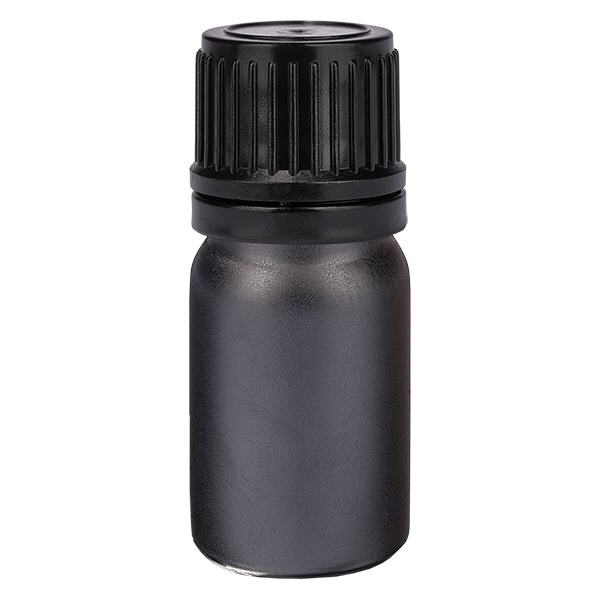 5ml globulov&#225; l&#225;hev 3mm nal&#233;vac&#237; krou&#382;ek &#269;ern&#253; tamper-evidentn&#237; uz&#225;v&#283;r BlackLine UT18/5