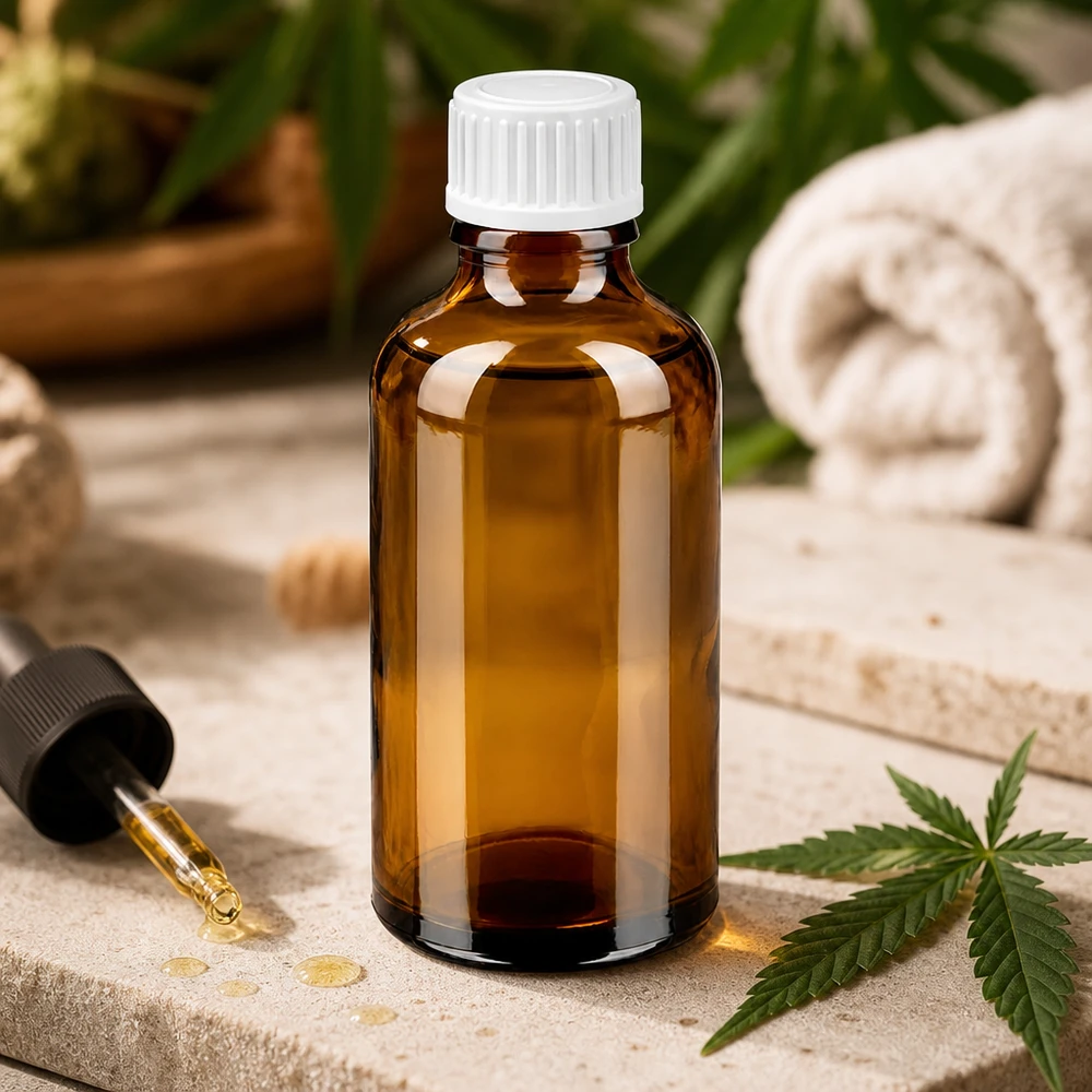50ml lahvička s kapátkem 0,9 mm bílá standardní uzávěr BrownLine UT18/50 Robuste Braunglas Tropfflasche 50ml mit langlebigem weißem Kunststoffverschluss für professionelle Nutzung