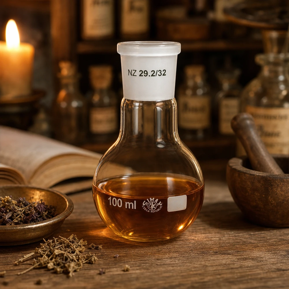 Vielseitiger Laborkolben 100ml mit Standard-Normschliff 29/32 für organische Synthesen