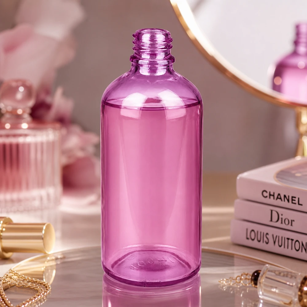 100ml lékárenská lahvička PurpleLine UT18/100 UNiTWIST ze skla. Stylische 100ml Flasche PurpleLine UT18/100 perfekt für Beauty-Produkte und Naturkosmetik