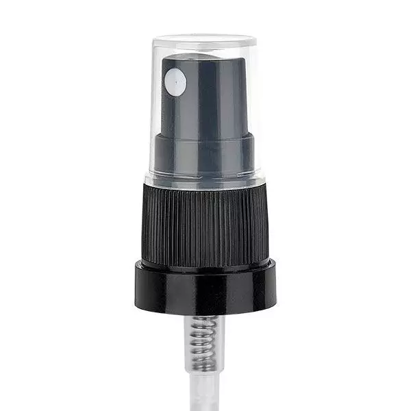 Černý rozprašovač s pumpičkou včetně uzávěru 18 mm Černý rozprašovač s pumpičkou včetně uzávěru 18 mm
