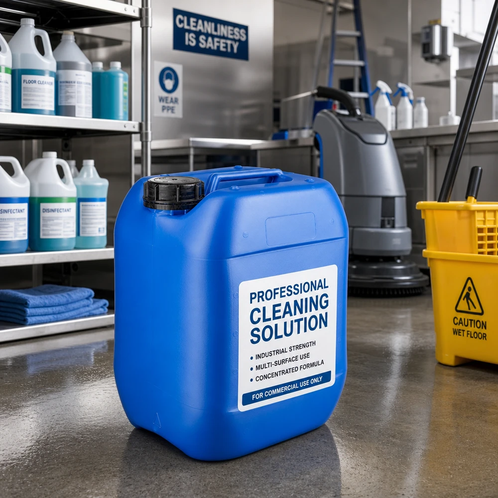 Kanister 10 Liter blau mit OV Schraubverschluss zur Aufbewahrung konzentrierter Reiniger