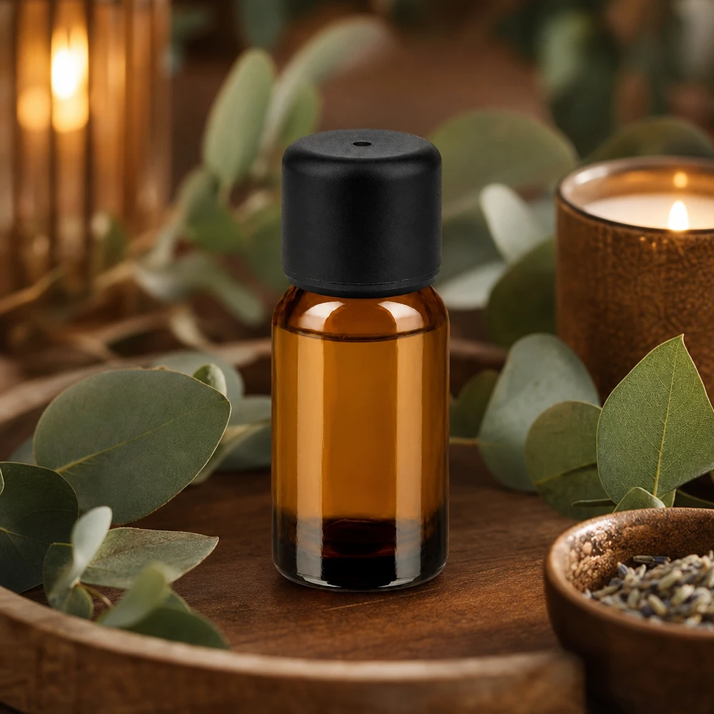 10ml láhev 6mm šroubovací uzávěr černá Standard BrownLine UT18/10 Professionelle 10ml Glasflasche in Apothekerqualität mit UV-Filter für Naturkosmetik