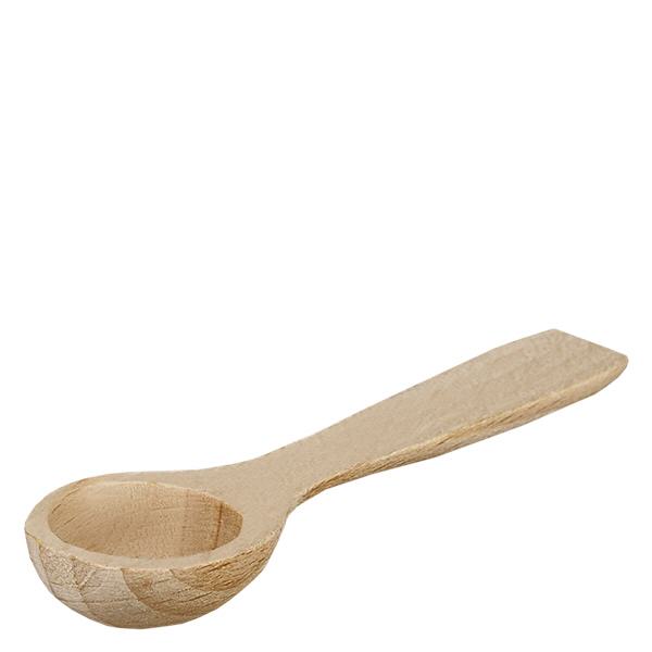 Dřevěná lopatka velikosti S tvar lžíce - délka 77 mm. Holzschaufel klein Löffelform 7,7cm natürliches Buchenholz Küchenzubehör Gewürze Salz