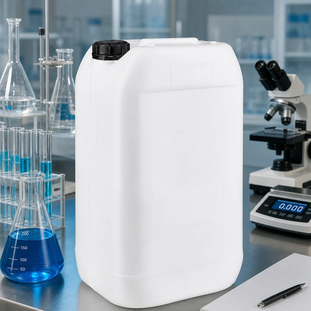 Kanystr o objemu 15 litrů se šroubovacím uzávěrem Uzávěr proti neoprávněné manipulaci. Blickdichter UV-beständiger Kunststoffkanister 15 Liter für lichtempfindliche Flüssigkeiten