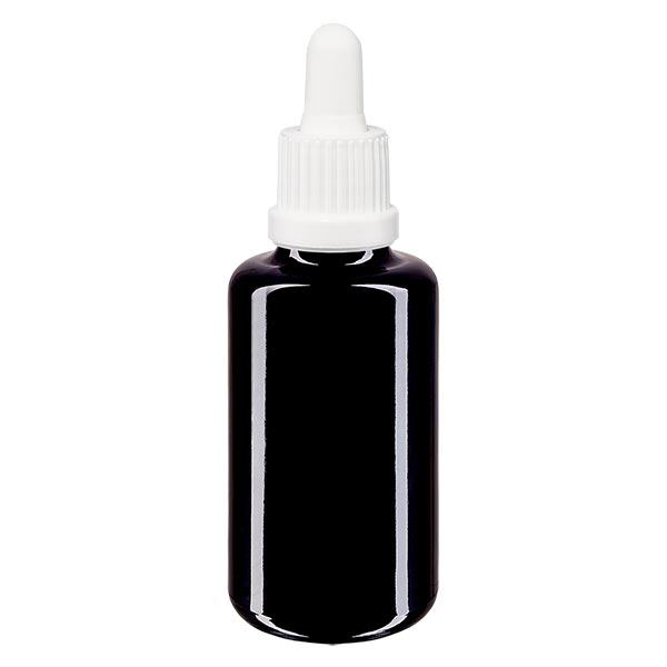 Lékárenská láhev fialová 30ml pipeta bílá s uzávěrem proti neoprávněné manipulaci Lékárenská láhev fialová 30ml pipeta bílá s uzávěrem proti neoprávněné manipulaci