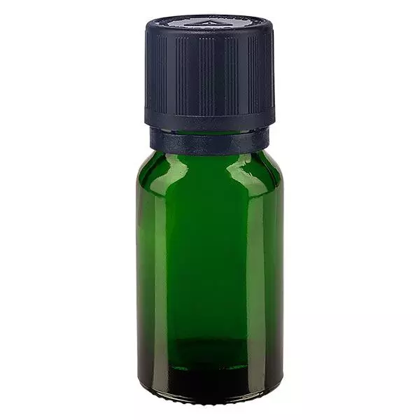 Lékárenská lahvička zelená 10ml kapátko nalévací kroužek 1mm černá dětská pojistka výstražný symbol pro nevidomé nedovolená manipulace s uzávěrem. Lékárenská lahvička zelená 10ml kapátko nalévací kroužek 1mm černá dětská pojistka výstražný symbol pro nevidomé nedovolená manipulace s uzávěrem.