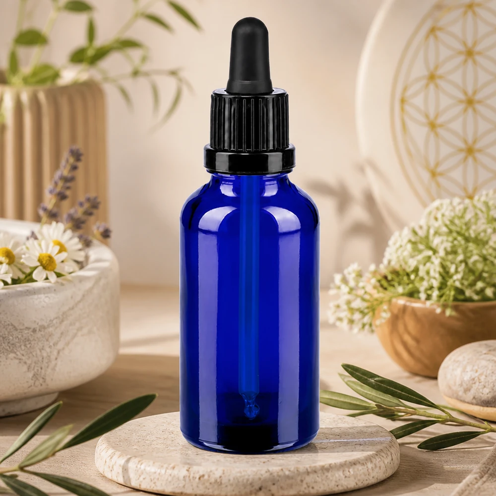 Handliche 30ml Pipettenflasche mit ergonomischem schwarzen Tropfer für einfache Bedienung