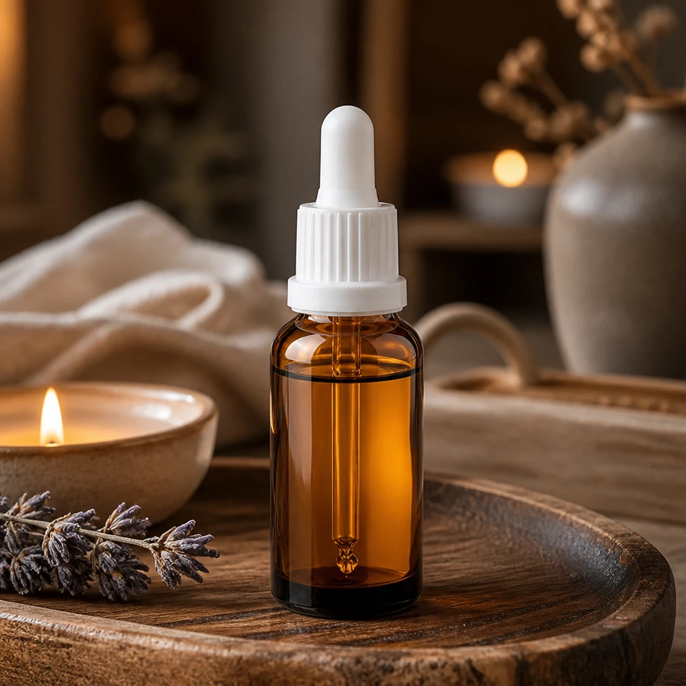 Robuste 20ml Pipettenflasche aus dunklem Glas - optimaler Schutz vor Lichteinwirkung für Wirkstoffe