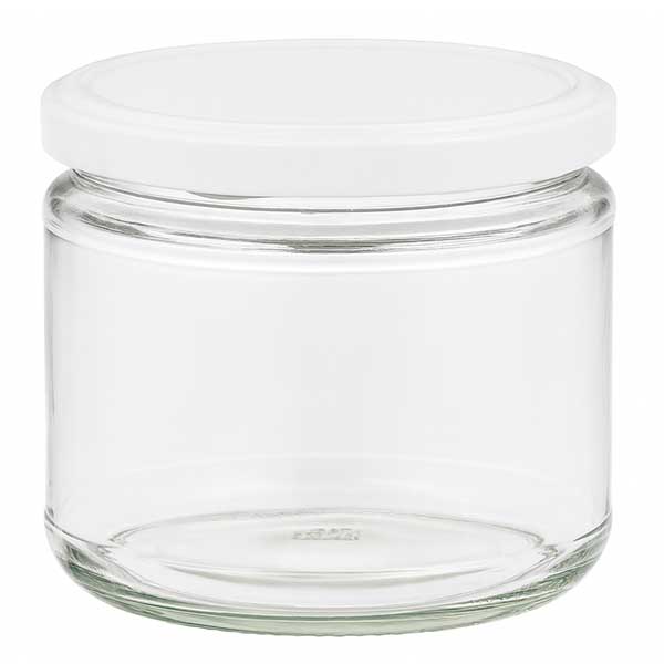 330ml kulatá dóza s víčkem BasicSeal bílá UNiTWIST