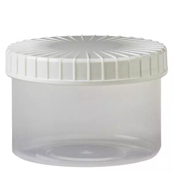Průhledná šroubovací sklenice 250 ml s drážkovaným těsněním