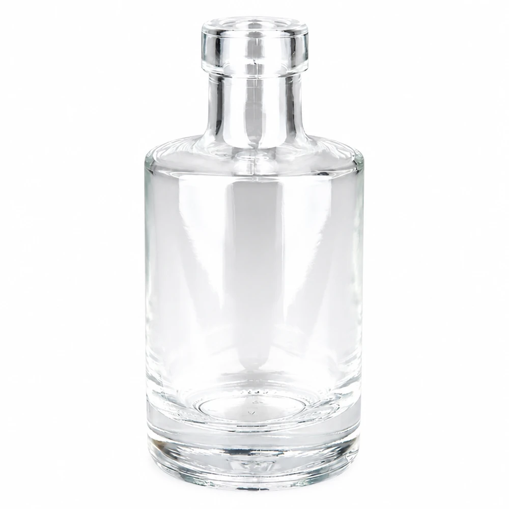 200ml Glasflasche "Marie" ohne Verschluss UNiTWIST 200ml Glasflasche Marie ohne Verschluss UNiTWIST transparent leer auf weißem Hintergrund Produktfoto