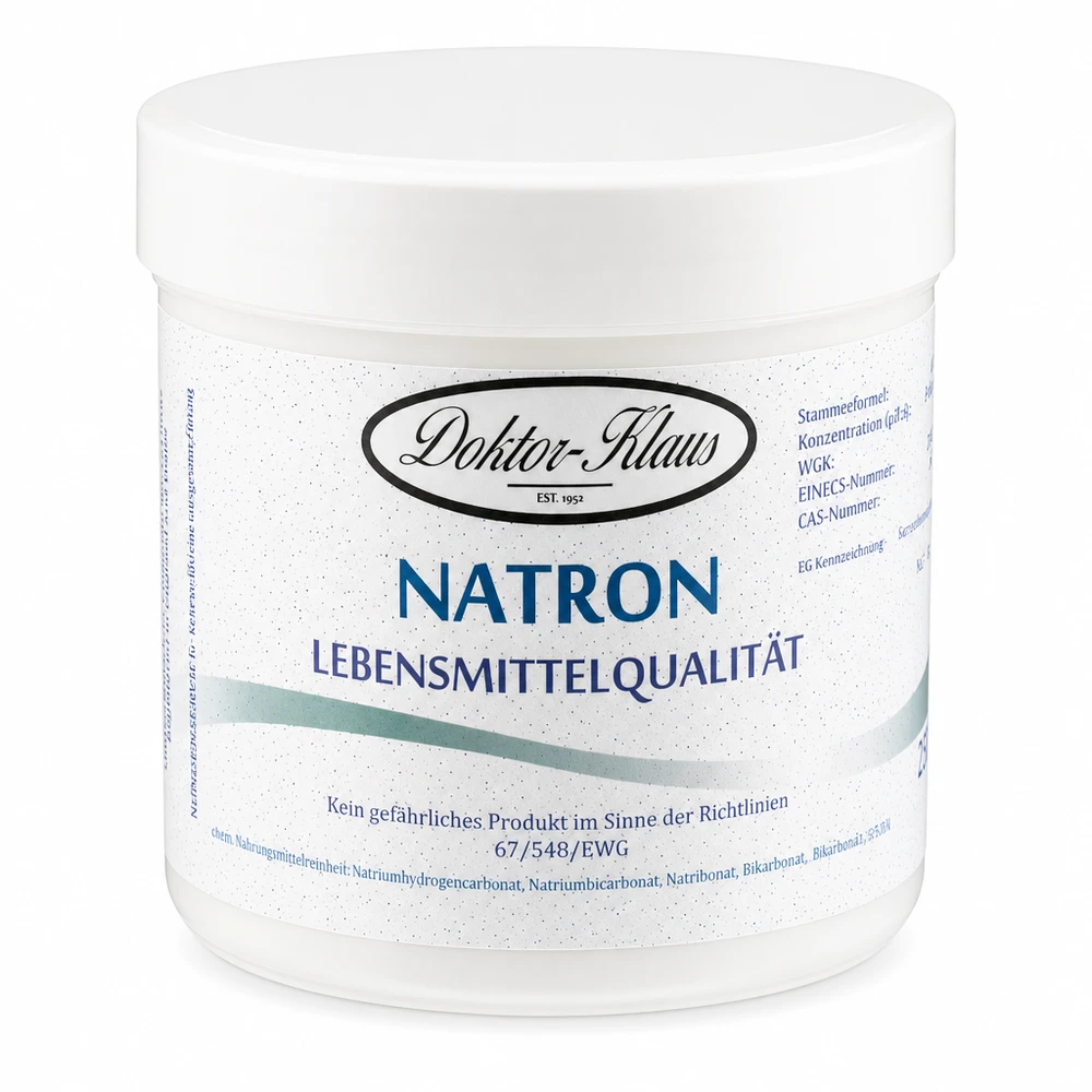 Hydrogenuhličitan sodný 250g Doktor-Klaus Natron Pulver 250g Doktor Klaus - bewährte Qualität seit 1952 in handlicher Portionsgröße