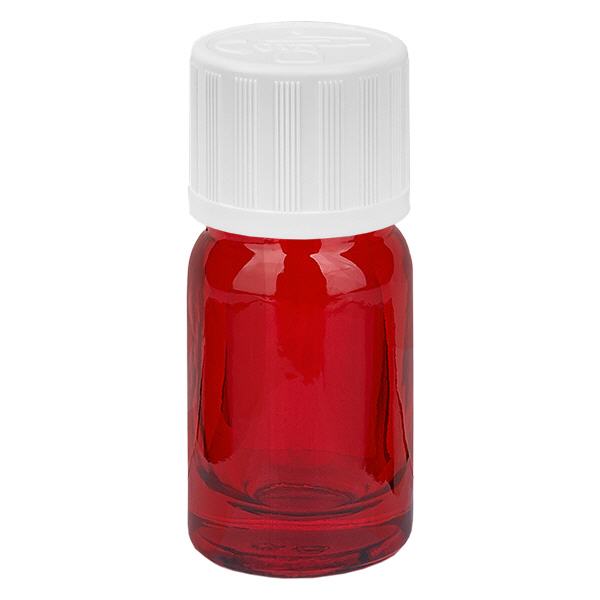 5ml lahvička 11mm šroubovací uzávěr bílý standardní tamper evident RedLine UT18/5 5ml lahvička 11mm šroubovací uzávěr bílý standardní tamper evident RedLine UT18/5