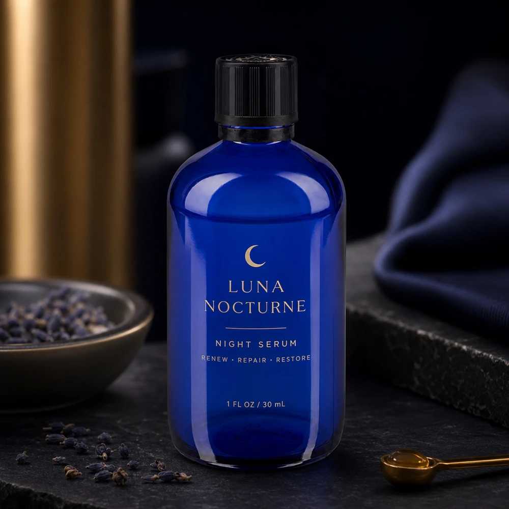 Lékárenská láhev modrá 100ml kapací uzávěr prémiový 1mm černý uzávěr odolný proti manipulaci dětmi. Zylindrische 100ml Apothekerflasche in Blauglas mit Tropfeinsatz und OV KiSi Schraubverschluss