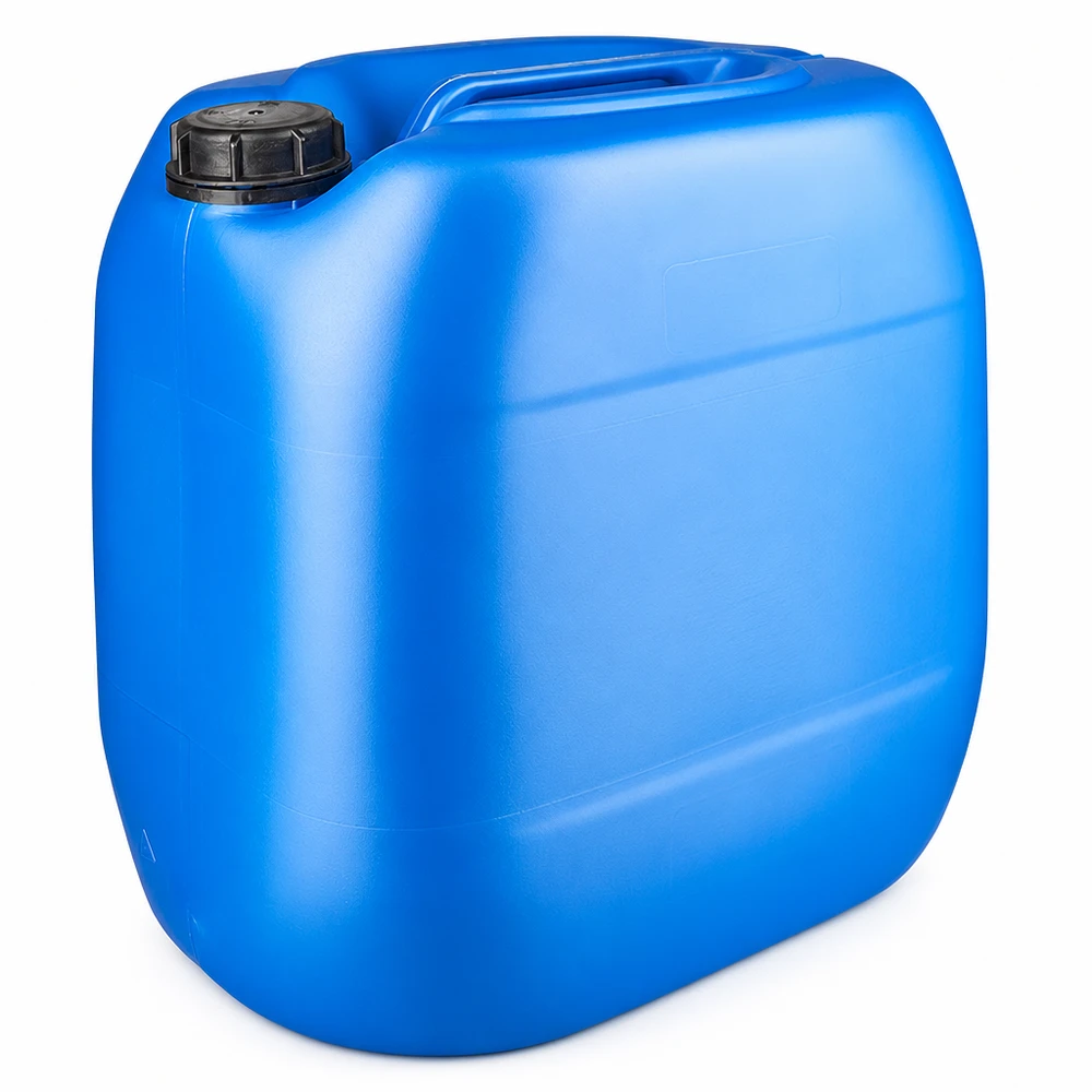 Stapelbarer Industriekanister 30L blau mit Originalitätsverschluss für Wasser und Chemikalien