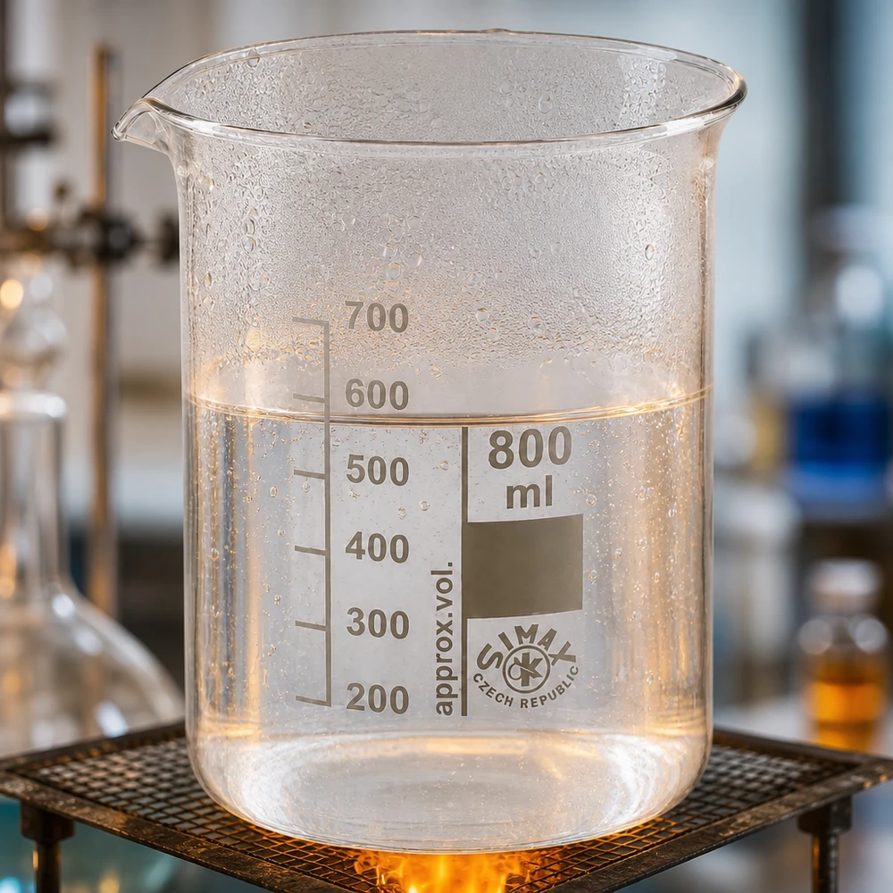 Säurebeständiges Laborglas 800ml Borosilikat mit Ausgießer für sichere Flüssigkeitshandhabung