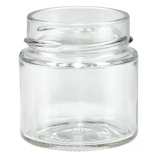 Skleněná dóza 135ml čirá, bez víčka, závit TO58deep Skleněná dóza 135ml čirá, bez víčka, závit TO58deep