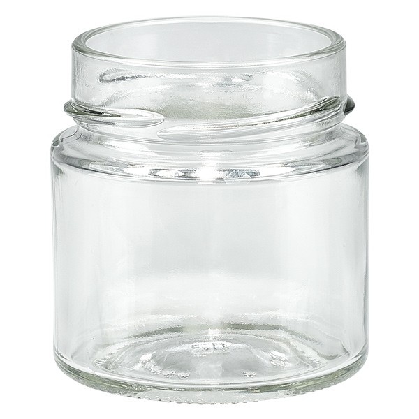 Skleněná dóza 135ml čirá, bez víčka, závit TO58deep Skleněná dóza 135ml čirá, bez víčka, závit TO58deep