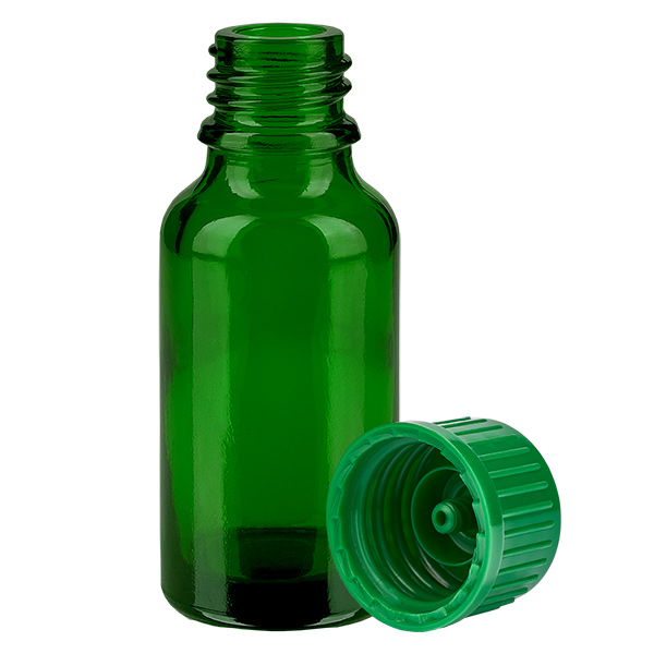 20ml lahvička 11mm šroubovací uzávěr zelená Standard GreenLine UT18/20 20ml lahvička 11mm šroubovací uzávěr zelená Standard GreenLine UT18/20