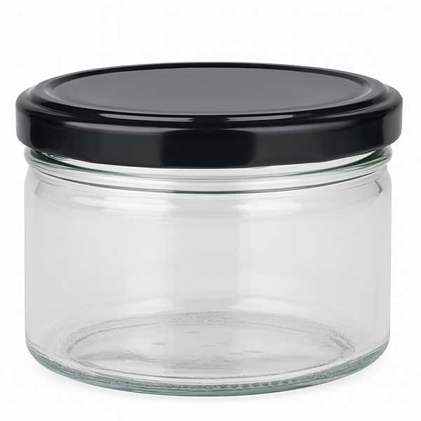 540ml kulatá sklenice s víčkem BasicSeal černá UNiTWIST - viz foto.