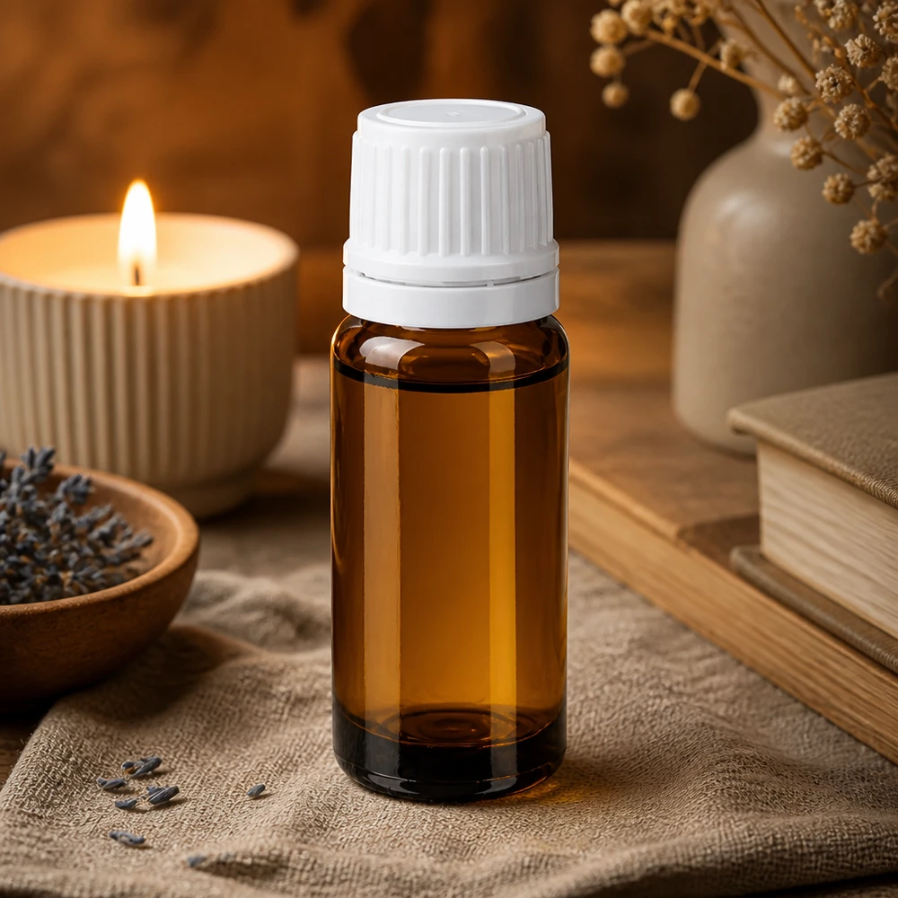 Lékárenská lahvička hnědá 10ml kapátko 1,2mm bílý uzávěr proti neoprávněné manipulaci Wiederverschließbare 10ml Braunglasflasche mit OV-Sicherheitsverschluss und 0,7mm Tropfeinsatz