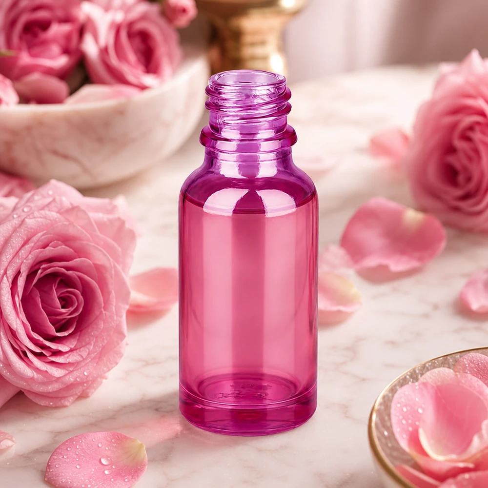 20ml lékárenská lahvička PurpleLine UT18/20 UNiTWIST. Violette 20ml Glasflasche PurpleLine UT18 20 mit UNiTWIST Gewinde für professionelle Dosierung