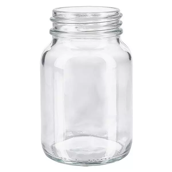 250ml láhev se širokým hrdlem z čirého skla