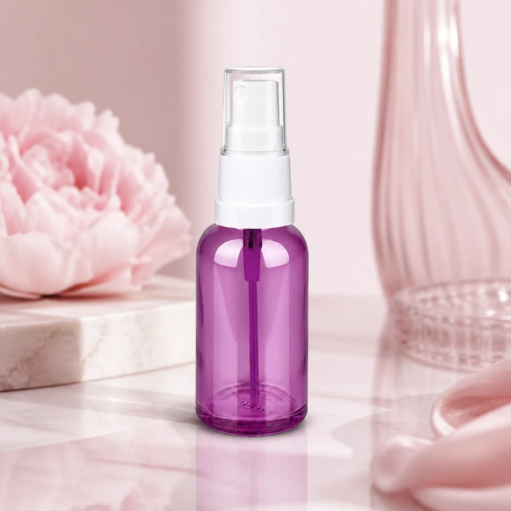 30ml lahvička s rozprašovačem bílá/průhledná Standard PurpleLine UT18/30 Edle 30ml Sprayflasche in Violett-Optik perfekt für selbstgemachte Wellness-Produkte