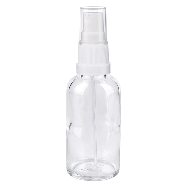 30ml lahvička s rozprašovačem bílá/průhledný standardní uzávěr ClearLine UT18/30 30ml lahvička s rozprašovačem bílá/průhledný standardní uzávěr ClearLine UT18/30