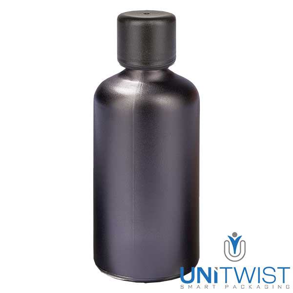 100ml láhev 6mm šroubovací uzávěr s tamper-evidentním uzávěrem BlackL. UT18/100 100ml láhev 6mm šroubovací uzávěr s tamper-evidentním uzávěrem BlackL. UT18/100
