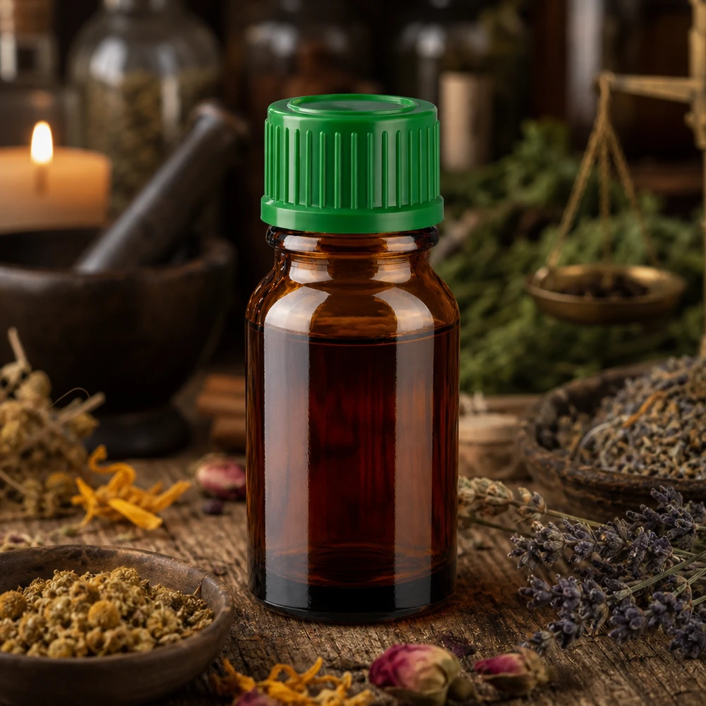 10ml lahvička 11mm šroubovací uzávěr zelená Standard BrownLine UT18/10 Umweltfreundliche 10ml Glasflasche wiederverwendbar mit grünem Schraubverschluss für Zero Waste
