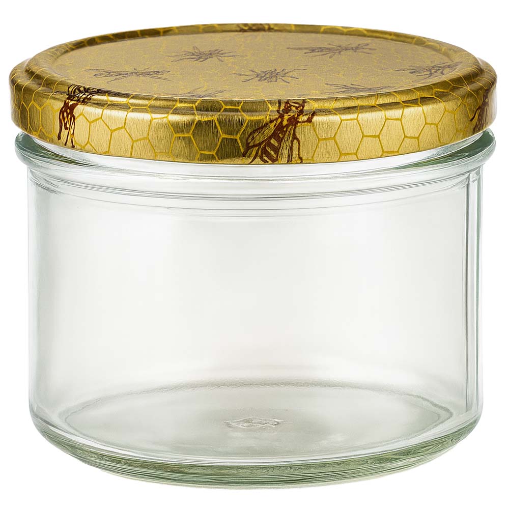 250g Honigglas mit Bienenwabe Deckel BasicSeal UNiTWIST