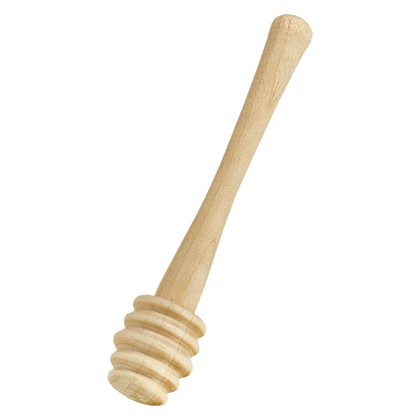 Lžíce na med z robustního javorového dřeva / délka 10,5 cm. Robuster Ahornholz Honiglöffel in diagonaler Ansicht zeigt hochwertige Holzmaserung und handliche Griffform