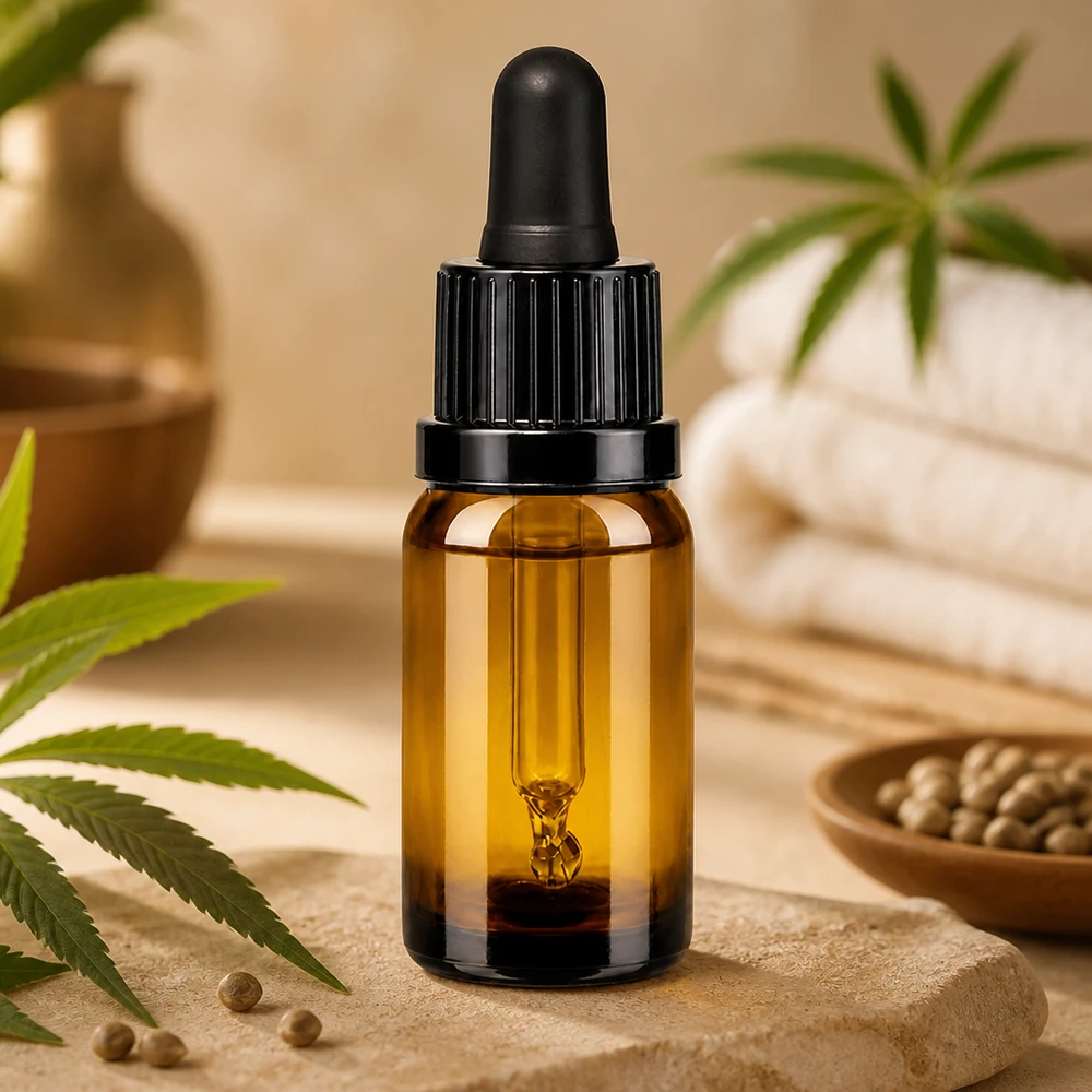 Premium 10ml Pipettenflasche mit UT18 Gewinde und schwarzem Verschluss für professionelle Ansprüche