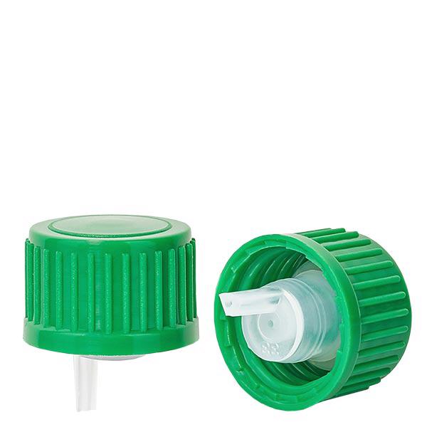 Kapátkový uzávěr 0,8 mm zelený 18 mm standardní Kapátkový uzávěr 0,8 mm zelený 18 mm standardní