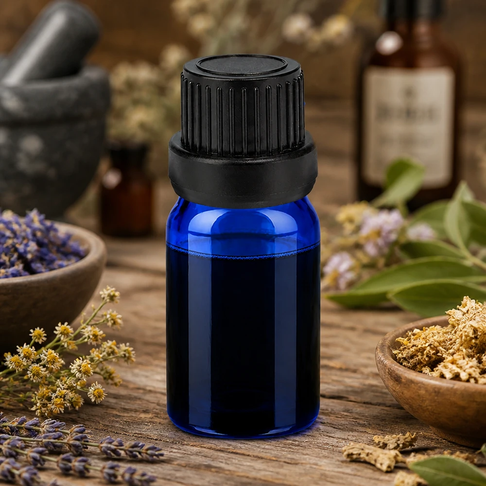 Handliche Mini-Tropfflasche 5ml ideal für Reise-Sets und mobile Anwendung von Heilpflanzenextrakten