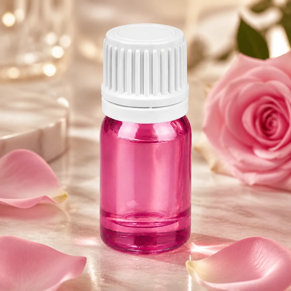 Tropfflasche 5ml mit UT18/5 Gewinde und weißem Verschluss für hygienische Aufbewahrung