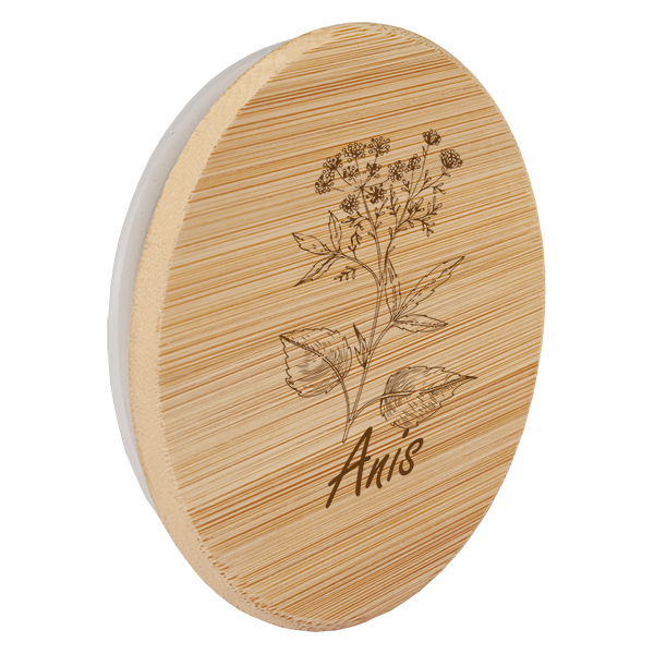 Couvercle en bois "Anis" pour WECK RR60 Couvercle en bois "Anis" pour WECK RR60