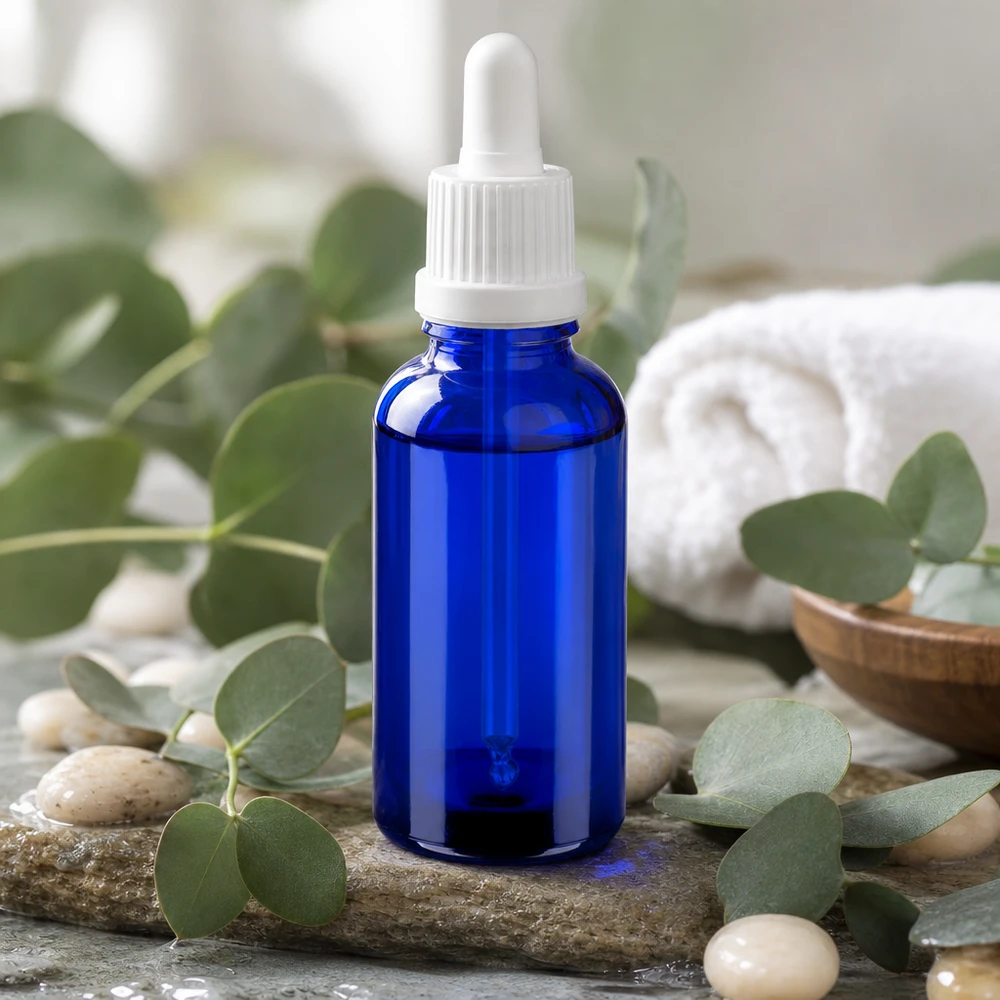 Kompakte 30ml Tropfflasche mit Pipettenverschluss BlueLine UT18 für präzise Anwendung