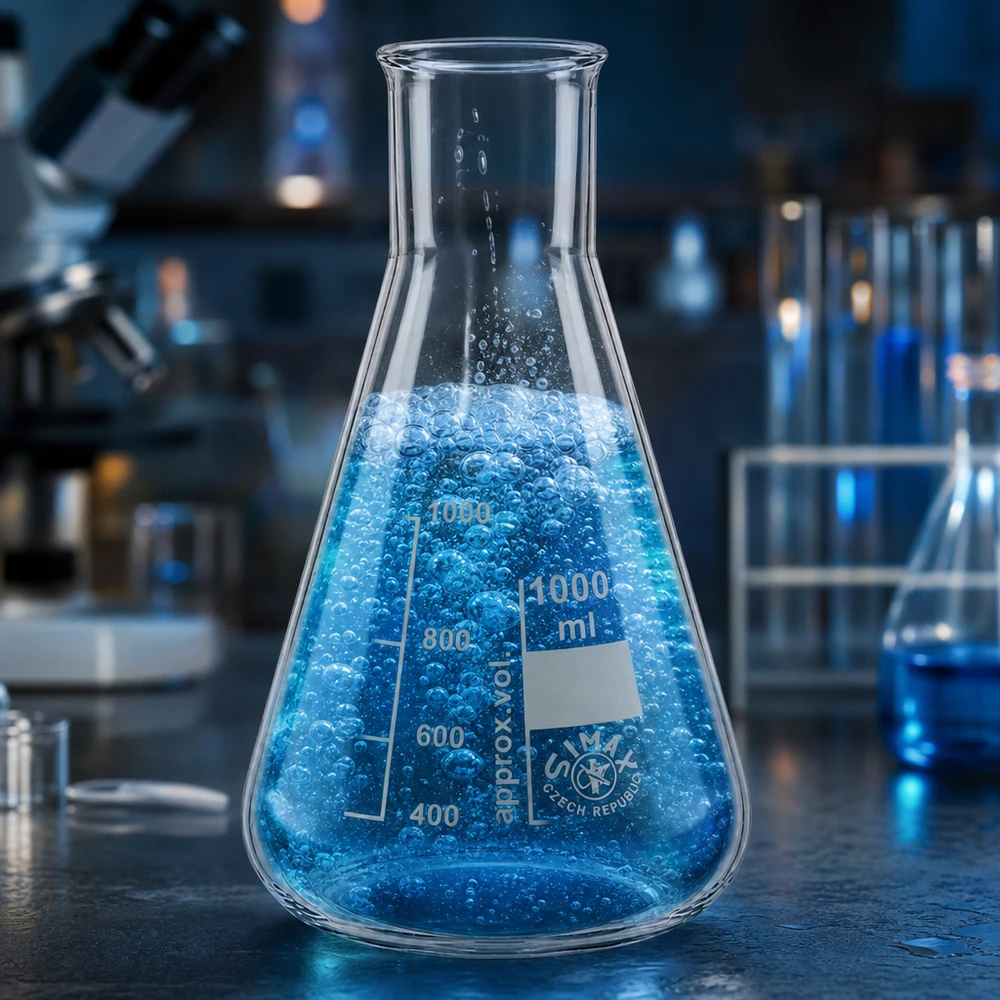 Erlenmeyerova baňka 1000ml se širokým hrdlem Erlenmeyerova baňka 1000ml se širokým hrdlem