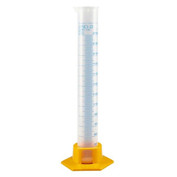 250ml odměrná láhev z polypropylenu se žlutým dnem 250ml odměrná láhev z polypropylenu se žlutým dnem