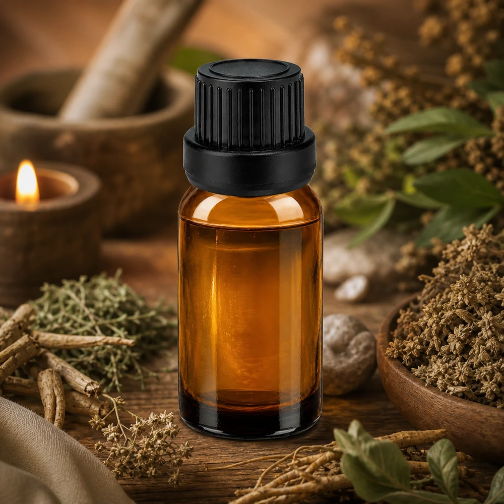 Kompakte 10ml Braunglasflasche schwarzer Schraubverschluss ideal für Reise und unterwegs