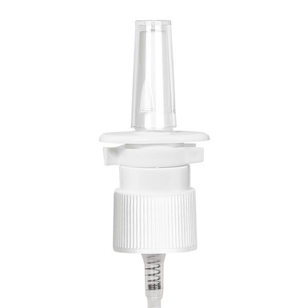 Rozprašovač na nos bílý včetně uzávěru 18 mm Rozprašovač na nos bílý včetně uzávěru 18 mm