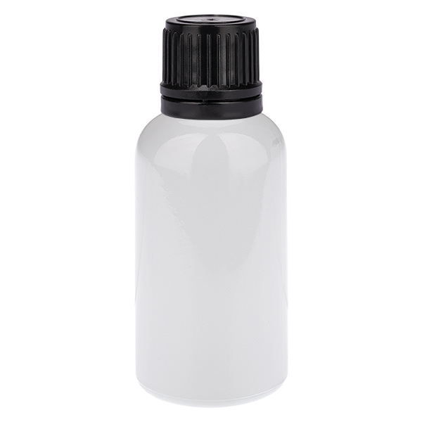 30 ml lahvička na globule 8 mm nal&eacute;vac&iacute; kroužek čern&yacute; standardn&iacute; uz&aacute;věr WhiteLine UT18/30