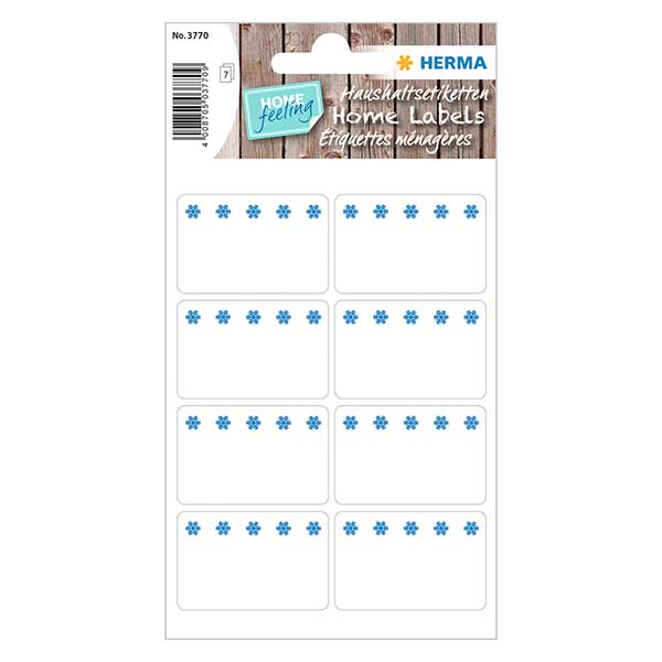 Etikety na mra&#382;en&#233; potraviny b&#237;l&#233; (56 samolepek) 26x40mm