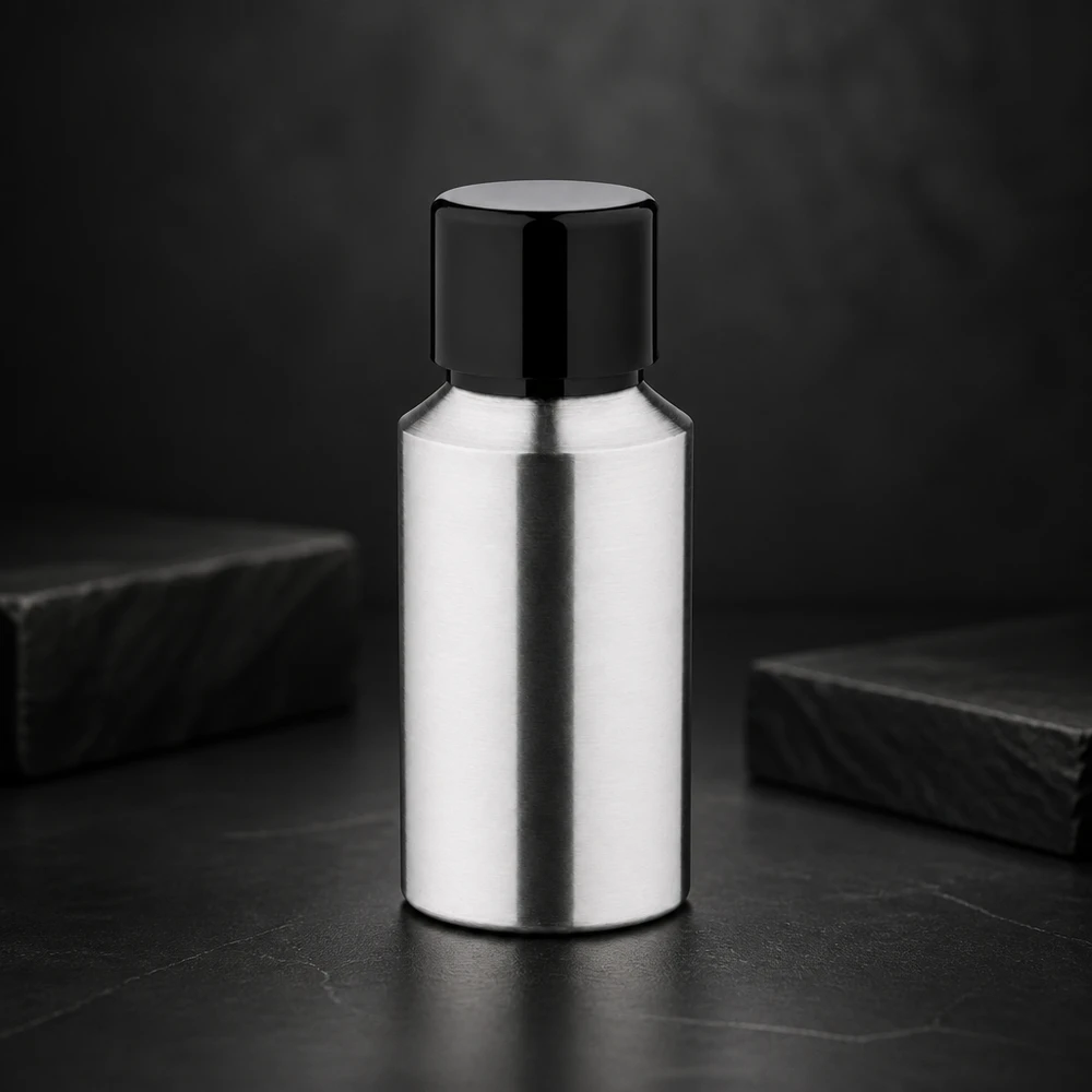 Hliníková leštěná lahvička o objemu 30 ml se šroubovacím uzávěrem Professionelle 30ml Aluminiumflasche mit geschliffener Finish für pharmazeutische Anwendungen