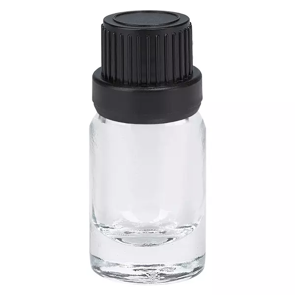 5ml lahvička 11mm šroubovací uzávěr černý tamper-evidentní uzávěr ClearLine UT18/5 5ml lahvička 11mm šroubovací uzávěr černý tamper-evidentní uzávěr ClearLine UT18/5